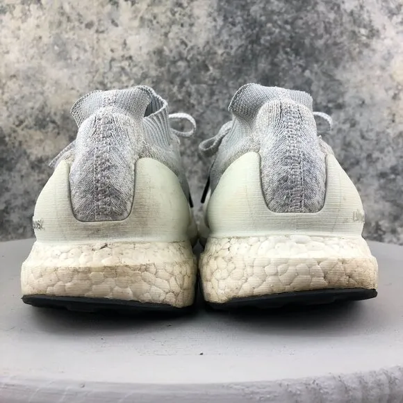 Adidas Men's Size 13 UltraBoost Uncaged White Tint Grey Knit Sneakers DA9157