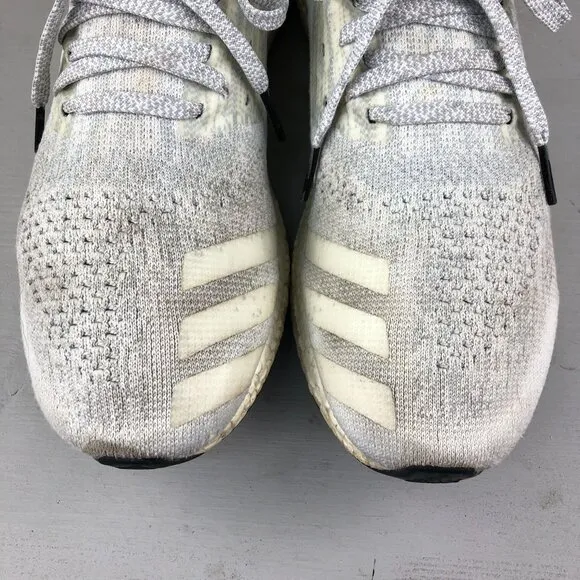 Adidas Men's Size 13 UltraBoost Uncaged White Tint Grey Knit Sneakers DA9157