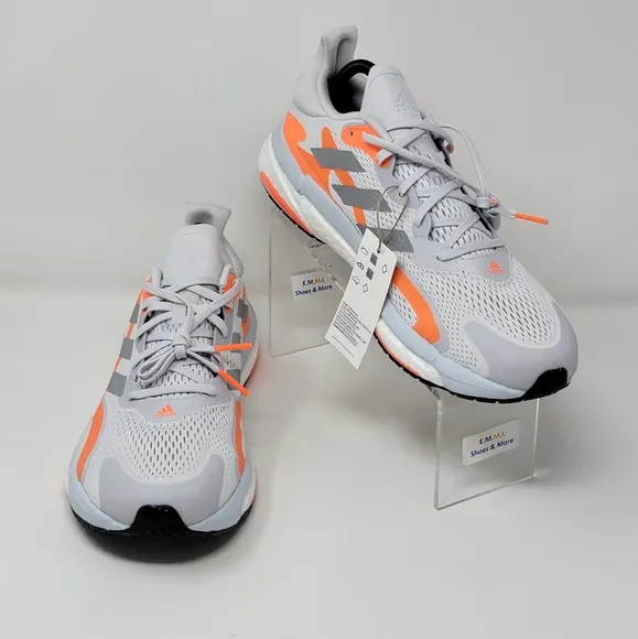 Adidas Men's Solar Boost 3 M Running Shoes FY0316 White/Orange Multi Size 8 New