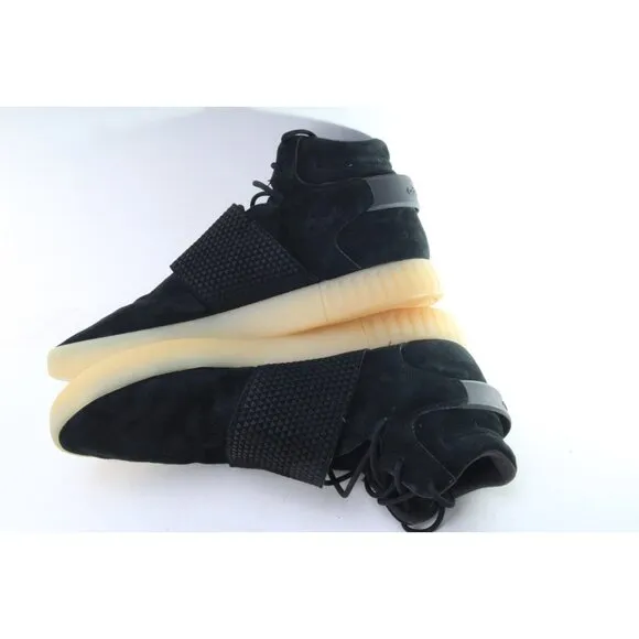 adidas mens tubular invader strap black shoes Sneakers  size 13