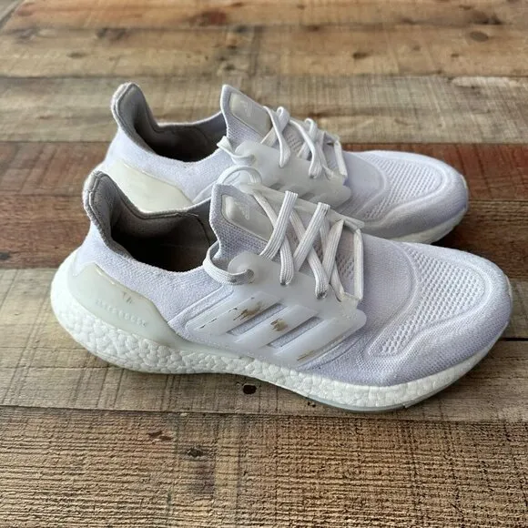 Adidas Men's Ultraboost Light Running Shoes in White -8.5