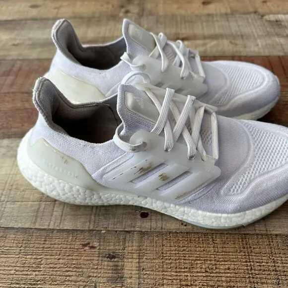 Adidas Men's Ultraboost Light Running Shoes in White -8.5