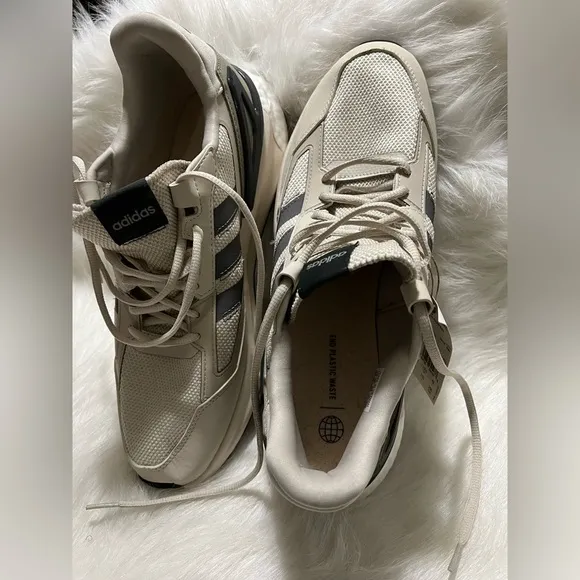 Adidas Nebzed Super Boost White Grey Running Shoes-Men's Size 13