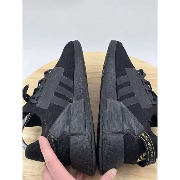 Adidas Originals NMD_R1. V2 Black Gold HP3261 Athletic Shoes  Mens  Size 6.5
