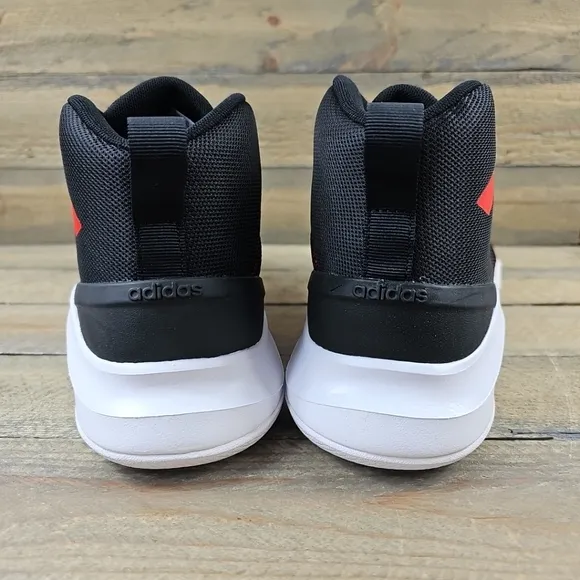 adidas Own The Game Men's Basketball Shoes Black Vivid Red White