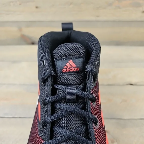 adidas Own The Game Men's Basketball Shoes Black Vivid Red White
