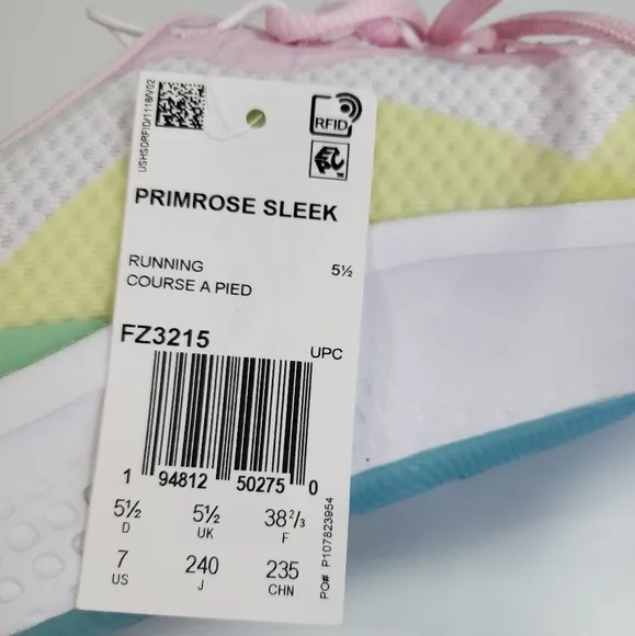 Adidas Primrose Sleek White Hazy Sky FZ3215 Running shoes Sneakers Women's Sz 7