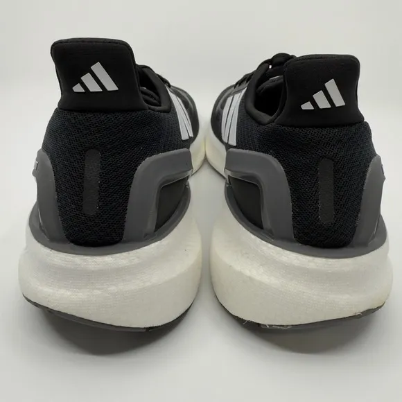 Adidas Pureboost 5 Mens 13 Black White Running Shoe Light Boost 3 Stripe Trainer