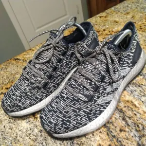 Adidas Pureboost Legend Ink Running Shoes Blue CG2988 Space Dye Men's Sz 7.5