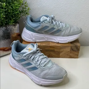 Adidas Questar 2 Women's Blue Tint Magic Gray Running Shoes Size 9.5