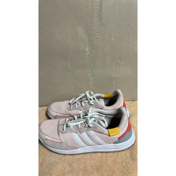 Adidas Retrotun Running Sneakers Women's Shoes Size 9 pink/white
