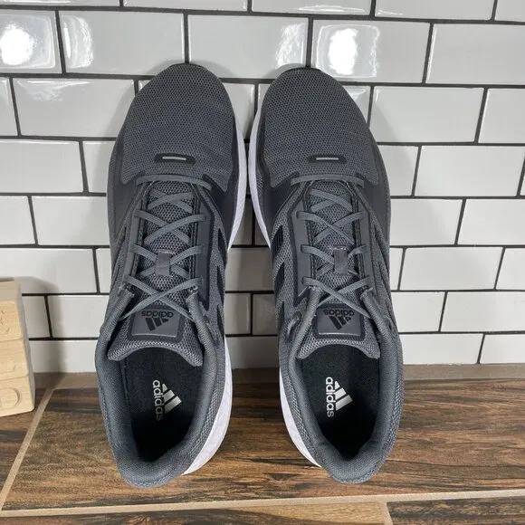 adidas Runfalcon 2.0 Mens Size 13 Running Shoes Gray Athletic Trainers Sneakers