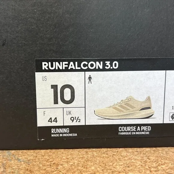Adidas Runfalcon 3.0 Men's Sneakers Running Shoes Beige NEW IN BOX