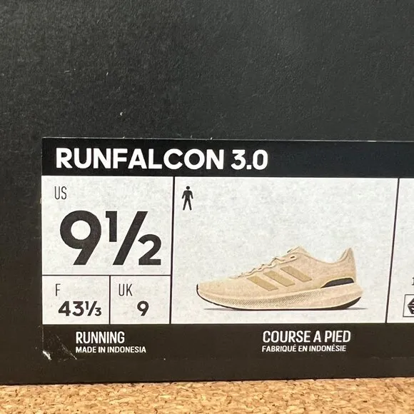Adidas Runfalcon 3.0 Men's Sneakers Running Shoes Beige NEW IN BOX
