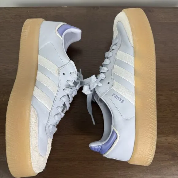 Adidas Sambae Samba Halo Blue Spark Metallic Shoes Womens Size 7 IG1953