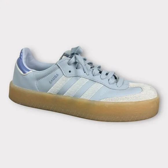 Adidas Sambae Samba Halo Blue Spark Metallic Shoes Womens Size 7 IG1953