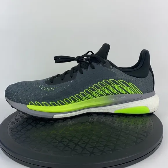 Adidas Solar Glide Gray/Green Athletic Running Shoes FU9035 Men's Size 12