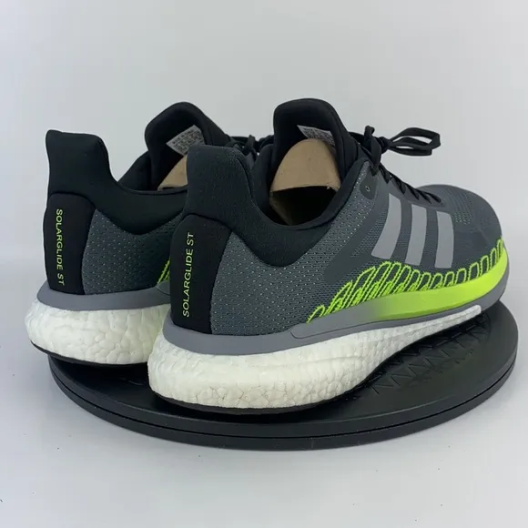 Adidas Solar Glide Gray/Green Athletic Running Shoes FU9035 Men's Size 12