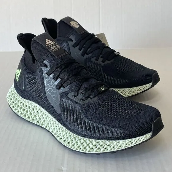 Adidas Star Wars Men's Reflective Alphaedge 4D Running Shoes Black FV4685 SIZE 9