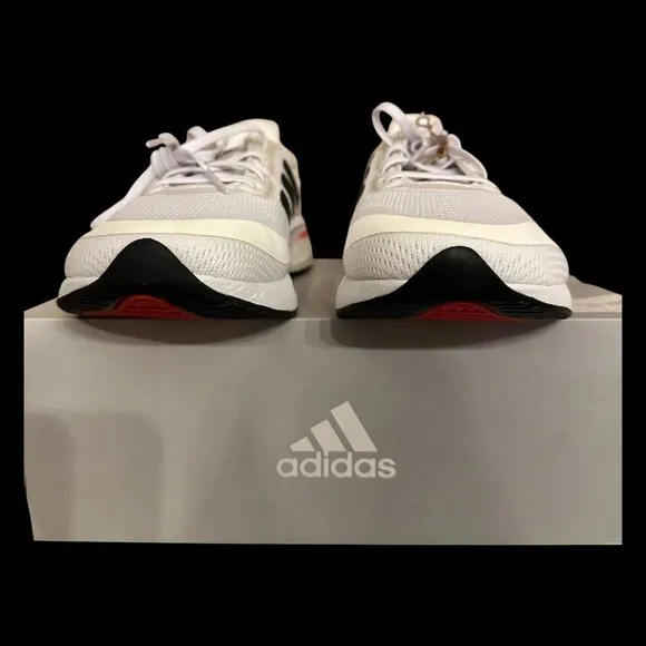 Adidas Supernova Running Sneaker Style FY2861 Black White Solar Red Men Size 10