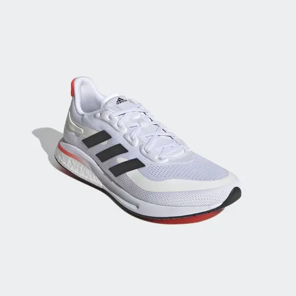 Adidas Supernova Running Sneaker Style FY2861 Black White Solar Red Men Size 10