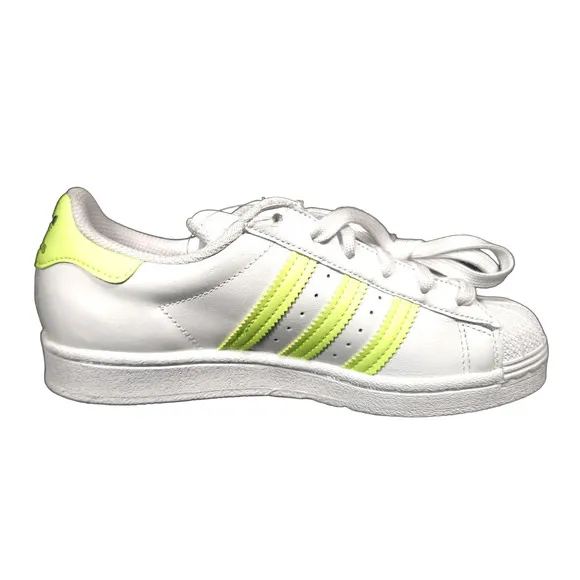 Adidas Superstar Originals FX6090 Women's Shoes White High Resolution Yellow 5.5