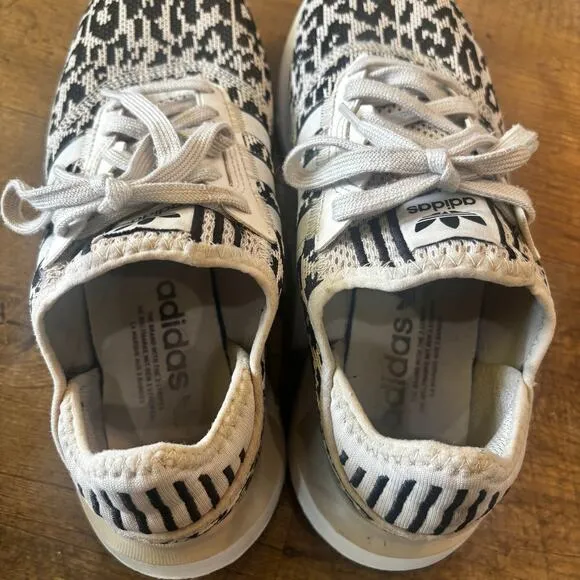 Adidas Swift Run Leopard Print Running Shoes Size 7.5