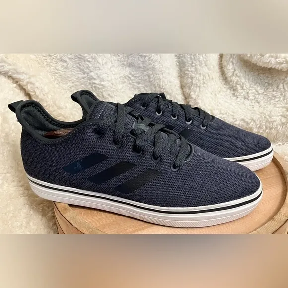 Adidas True Chill Carbon Black Skate Sneakers Mens Shoes Size 9.5