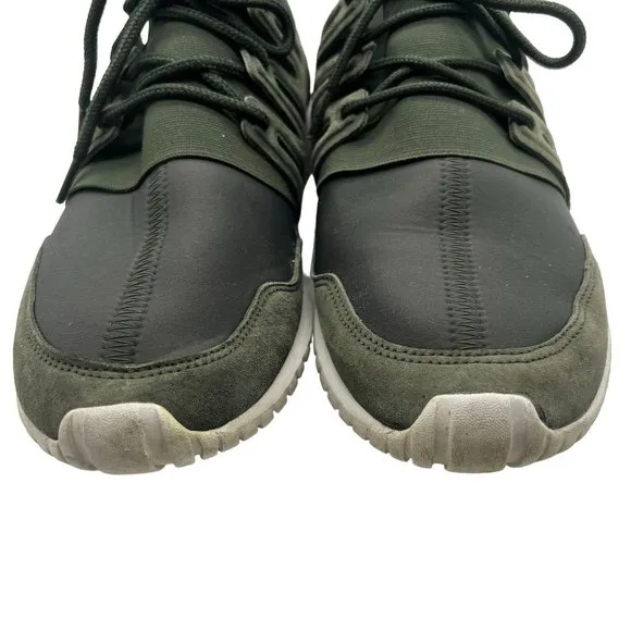 Adidas Tubular Radial Sneakers Mens 12 Shoes AQ6724 Running Shadow Green Cushion