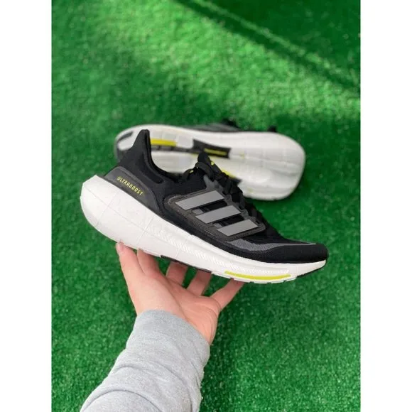 Adidas Ultraboost Light Womens Running Shoes Black Gray White HQ6355 NEW Multi