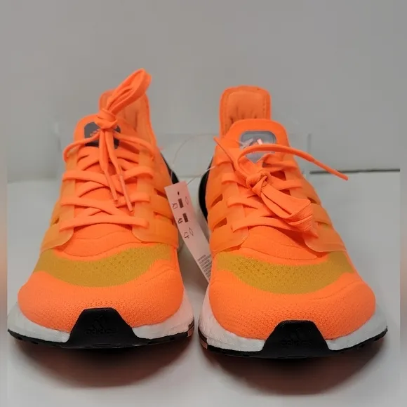 Adidas UltraBoost Men's Shoes 21 Screaming Orange Running FZ1920 Size 7 New
