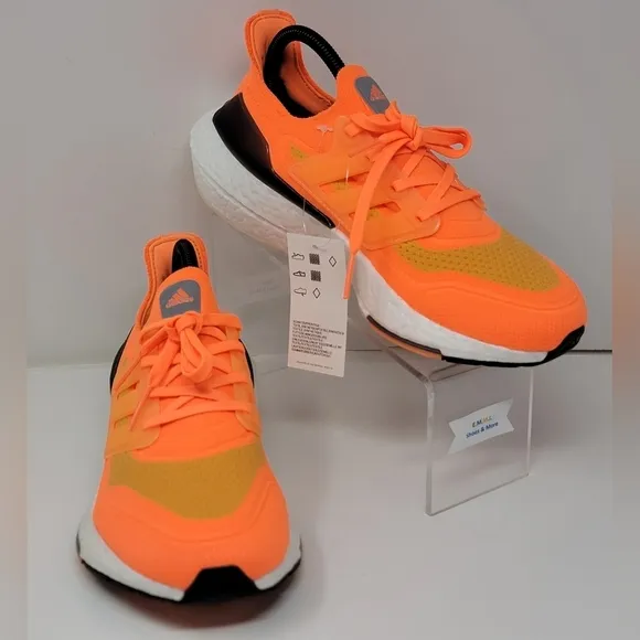 Adidas UltraBoost Men's Shoes 21 Screaming Orange Running FZ1920 Size 7 New