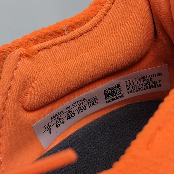 Adidas UltraBoost Men's Shoes 21 Screaming Orange Running FZ1920 Size 7 New