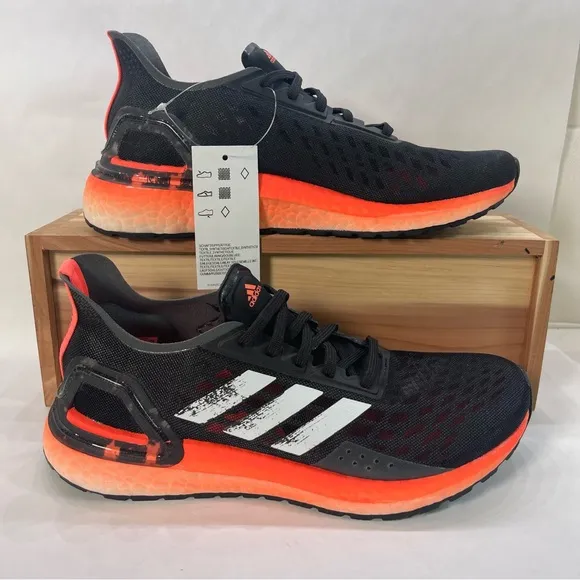 Adidas Ultraboost PB Black Signal Coral Running Shoes EG0419 Women’s Size 6