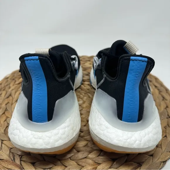 ADIDAS Ultraboost X Parley Running Shoes Core Black White Blue Size 6.5 Women's