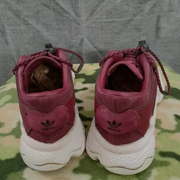 Adidas Womens Size 8 Ozweego Plus W Victory Crimson Running Shoes H01184