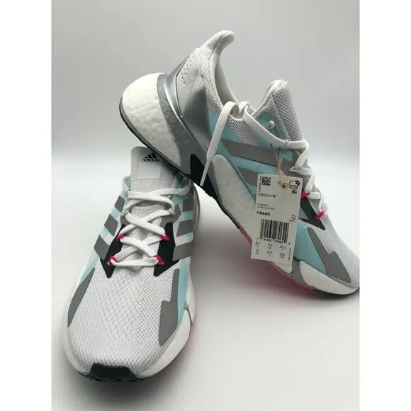 adidas Women's X9000L4 BOOST Running Crystal White/Silver FW8405 Size 11🛒