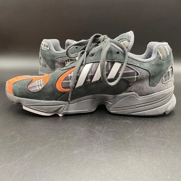 Adidas Yung-1 Plaid Running Shoes Men’s Size 10