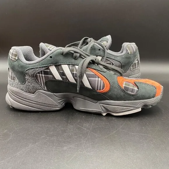 Adidas Yung-1 Plaid Running Shoes Men’s Size 10