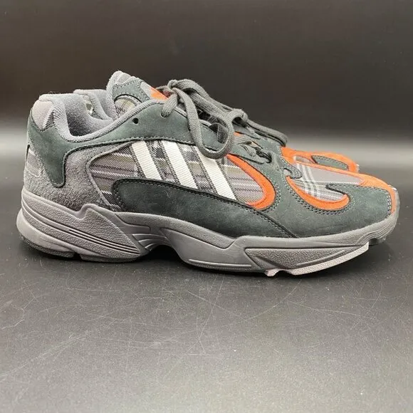 Adidas Yung-1 Plaid Running Shoes Men’s Size 10