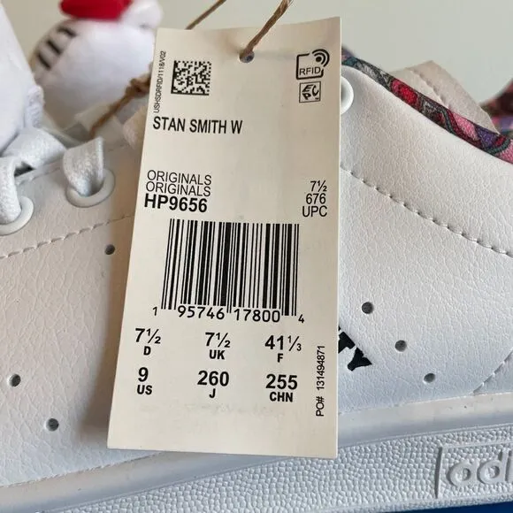 Adidas Stan Smith Hello Kitty USA Women Size 9/UK 7.5(HP9656)