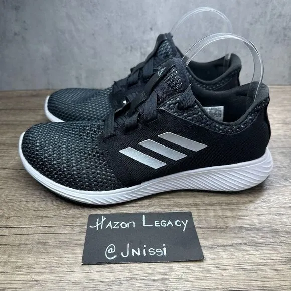 Adidas~Women’s~Edge Lux 3 Black/Silver/White Running Shoes Sneakers~Size 7.5