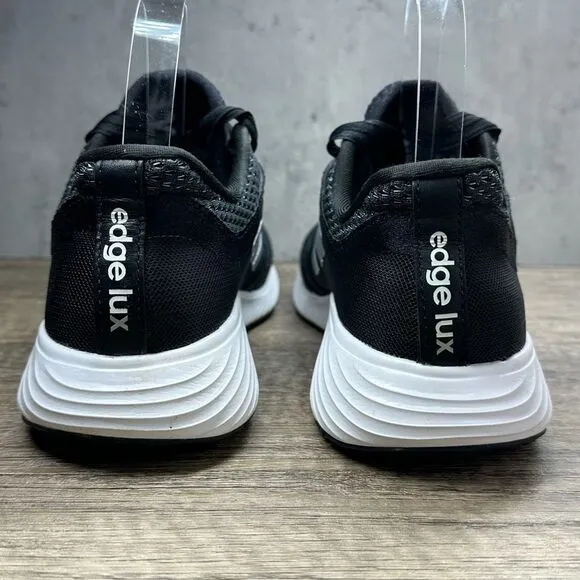 Adidas~Women’s~Edge Lux 3 Black/Silver/White Running Shoes Sneakers~Size 7.5