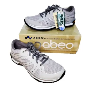 AERO Mens Light Grey/ Silver Running Shoes