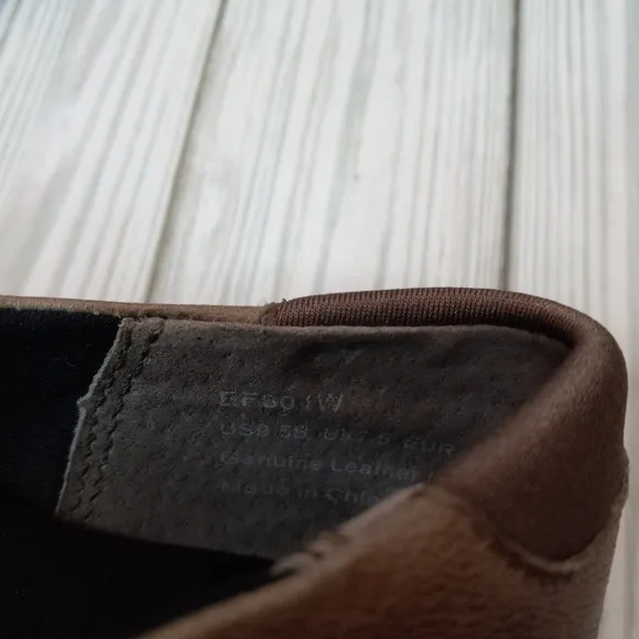 Aetrex Tan Leather Maryjane Shoes