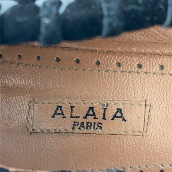 Alai Paris suede flat shoes size 38 1/2