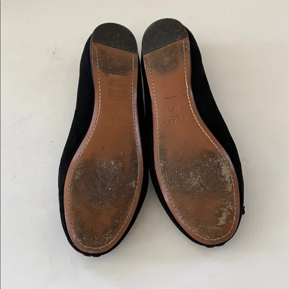 Alai Paris suede flat shoes size 38 1/2