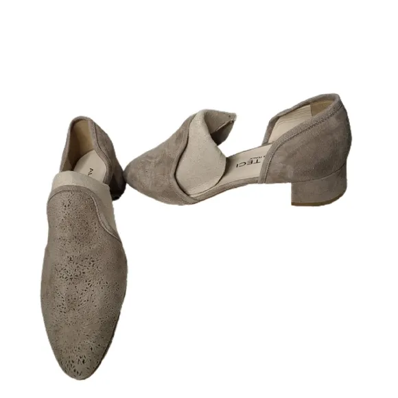 ALBA TECI LIGHT  BROWN CUT OUT DESIGNER SHOES