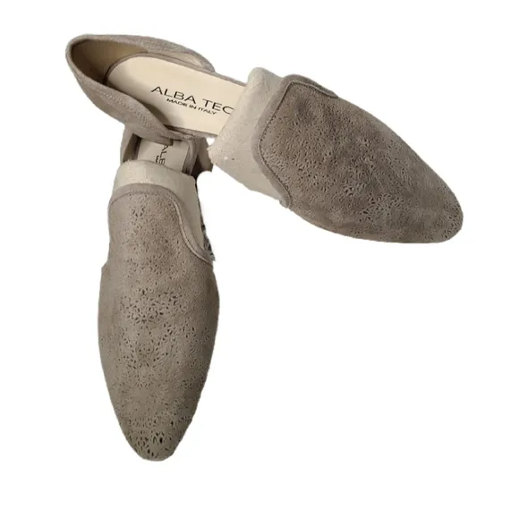 ALBA TECI LIGHT  BROWN CUT OUT DESIGNER SHOES