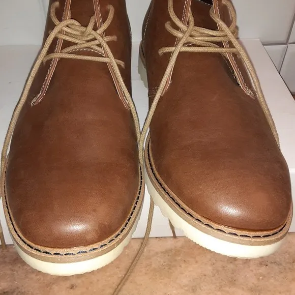 Aldo Laird Chukka Ankle Boots - Brown Leather - Men's Size 10 (EU 43 UK 9)